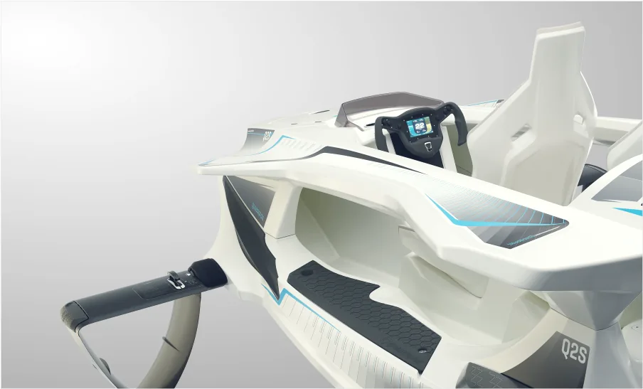 Détail du cockpit du Quadrafoil Q2S
