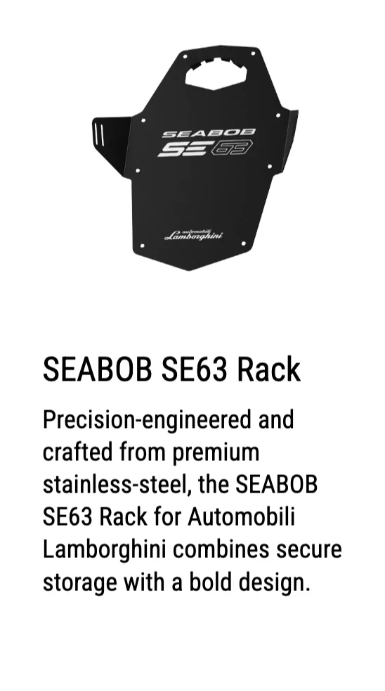 Rack inox SEABOB SE63 Automobili Lamborghini