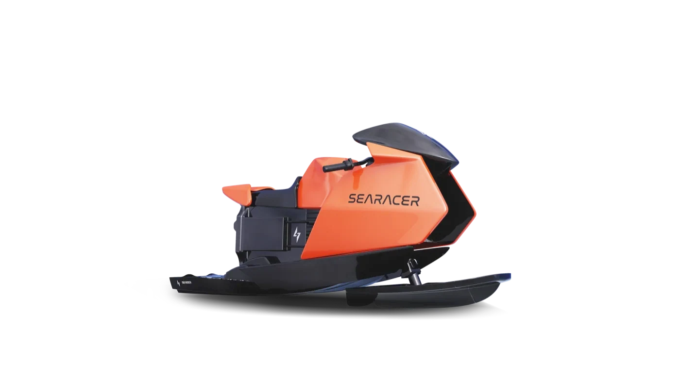Searider Searacer orange, silhouette complète