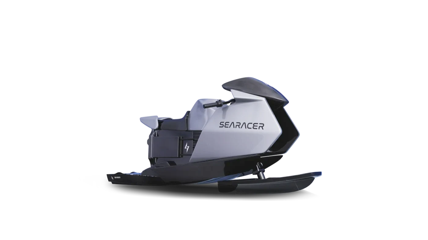 Searider Searacer argent, silhouette complète